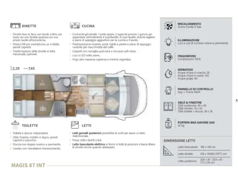 Foto C.I. Magis 87 MH 2026 - CI International Magis 87 MH Motorhome
